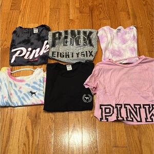 VS Pink T-shirts Bundle of 6